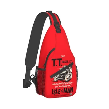 Ретро Isle Of Man TT Race Sling, нагрудная сумка через плечо, мужской модный спортивный рюкзак для мотобайков для кемпинга на велосипеде