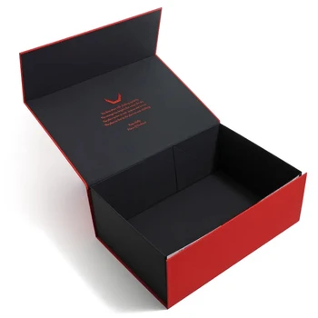 Изготовленный на заказ логотип с печатью жесткий картон роскошный откидной клапан магнитная складная упаковка для одежды подарочная коробка складные бумажные коробки для обуви
