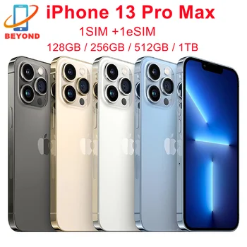 Apple iPhone 13 Pro Max 128 ГБ 256 ГБ 512 ГБ 1 ТБ ROM Подлинный OLED A15 IOS Face ID NFC 98% Новый Оригинальный Разблокированный Мобильный телефон 5G